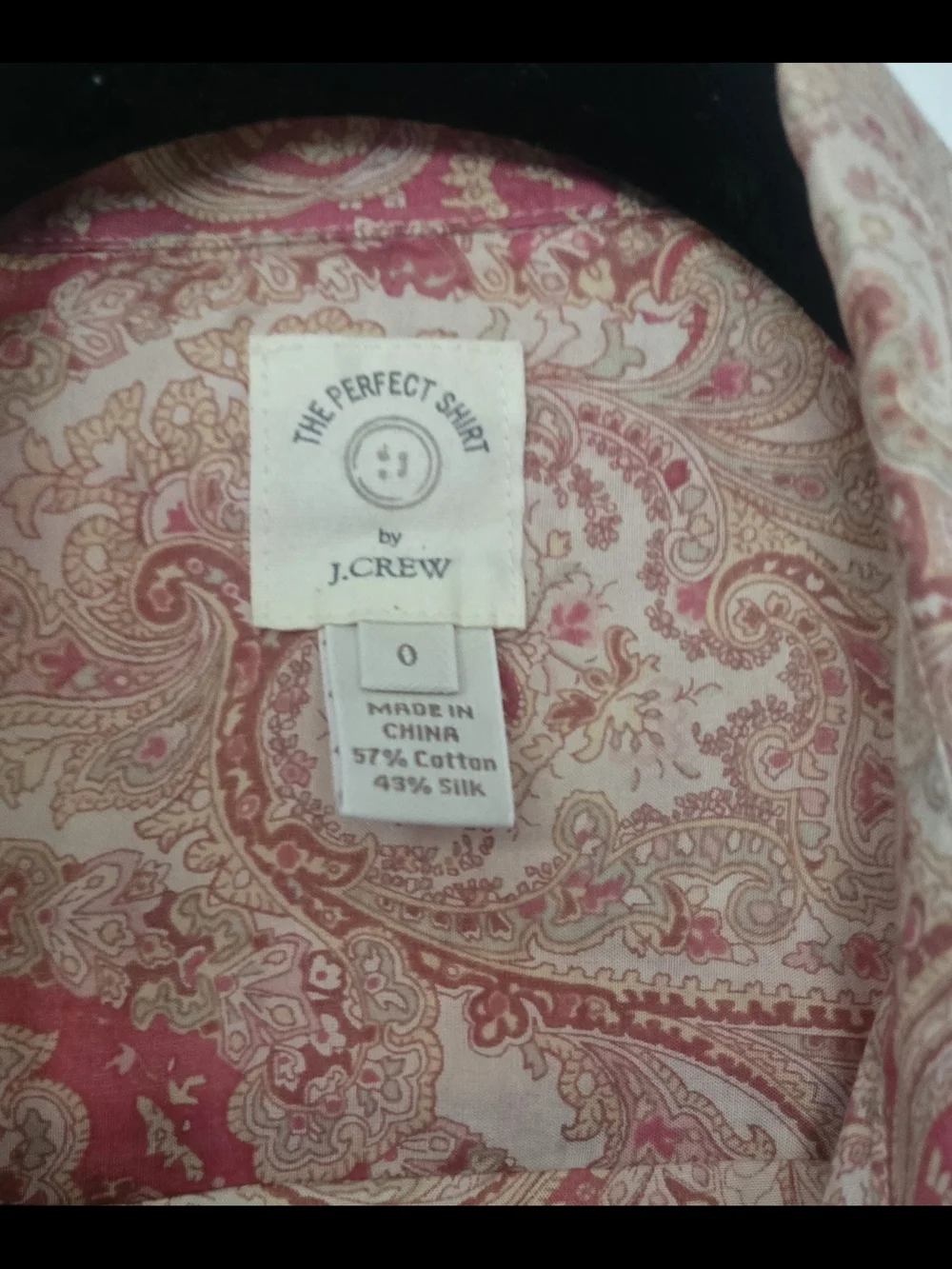 Women's Pink Paisley Button-Up Shirt